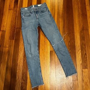 rag & bone NWOT Lena Ankle Skinny Jeans Size 26 Blue